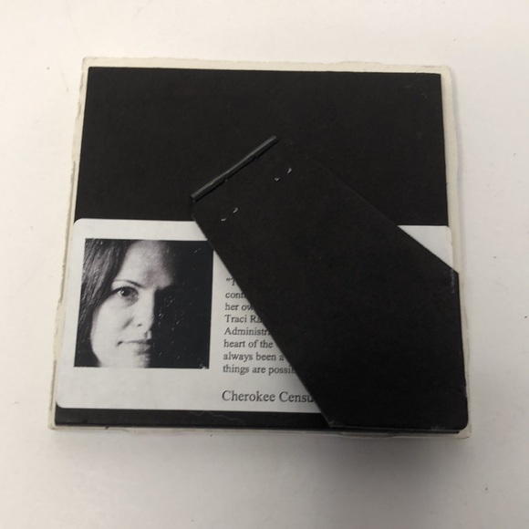 Whispers Native American Hand Painted Tile Traci Rabbit - Picture 4 of 4